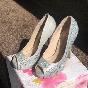Silver heels