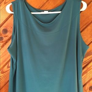 NWOT 1X Teal sleeveless top