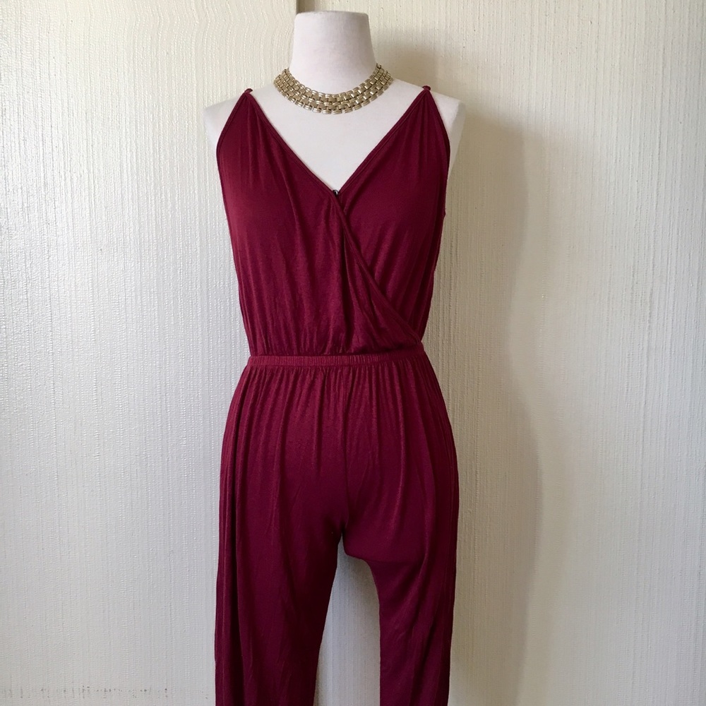 Burgundy Romper