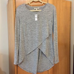 NEVER WORN Gray long sleeve from express