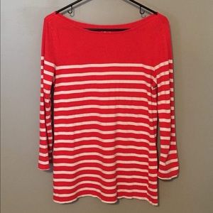 Orange and White striped shirt