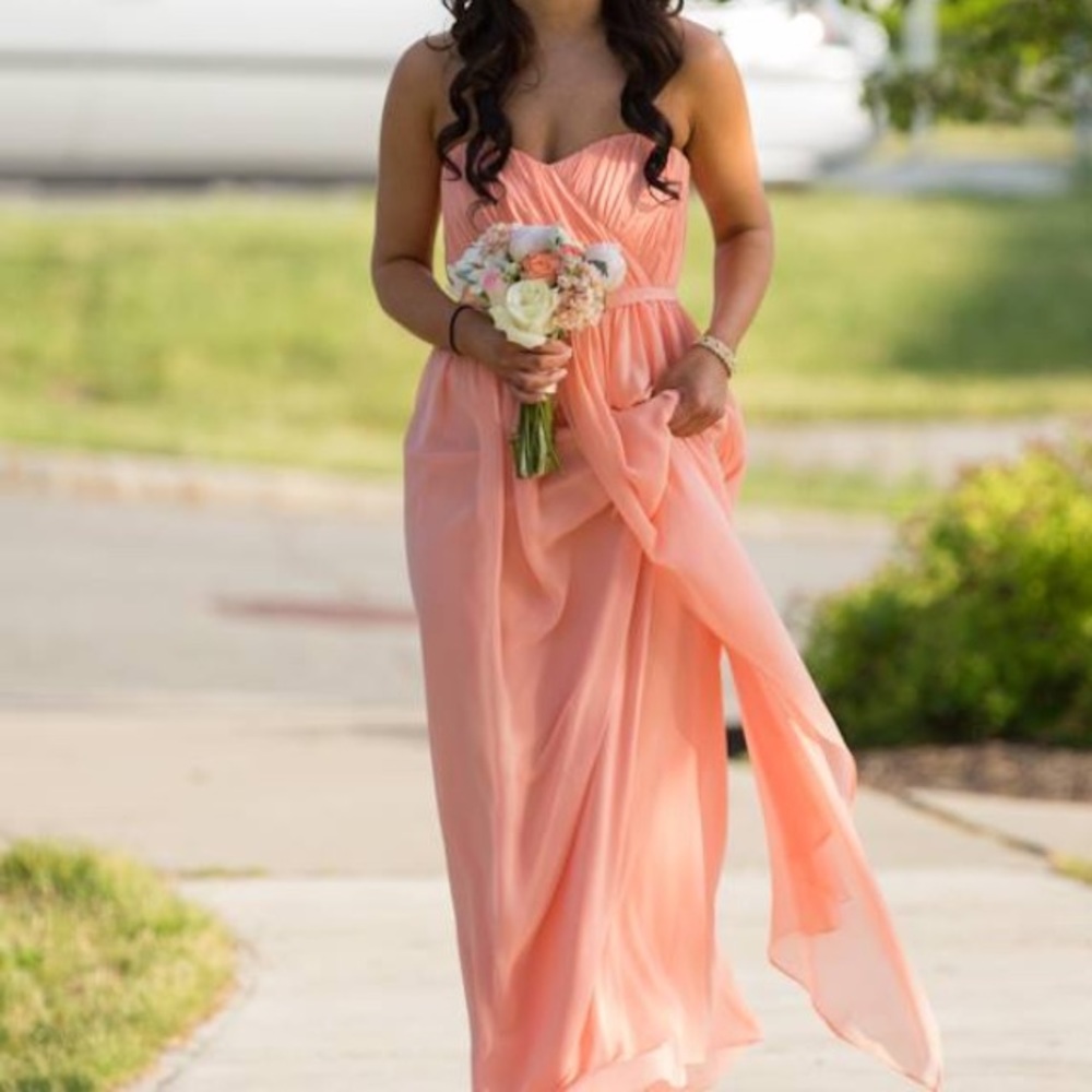 Donna Morgan bridesmaids dress.
