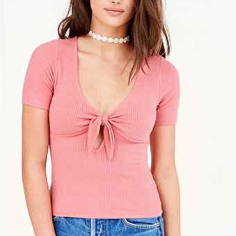 Project Social T Sara Tie-Front Top size M