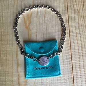 Authentic Tiffany & Co. Oval Tag Choker