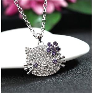Swavorski Elements Crystal Hello Kitty Necklace