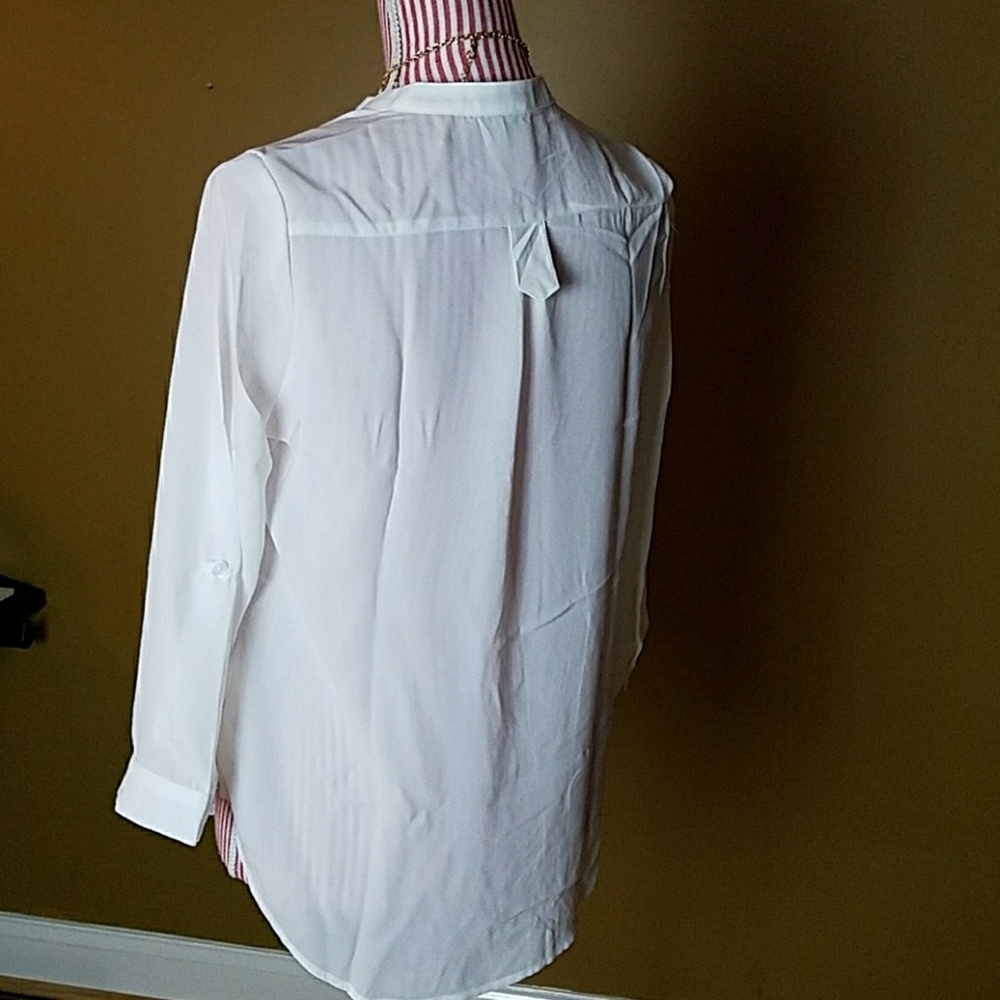 White Tunic Blouse - Picture 3 of 4
