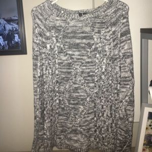 Heathered grey sweater