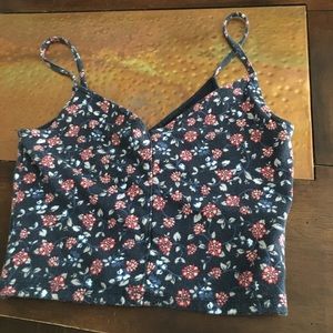 Floral crop top