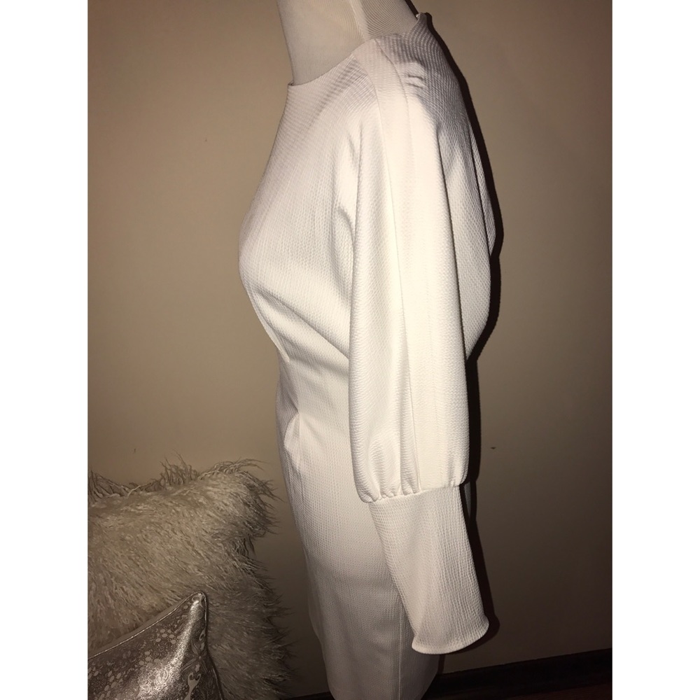 Structured And Textured Intropia Cream Dress - image 5