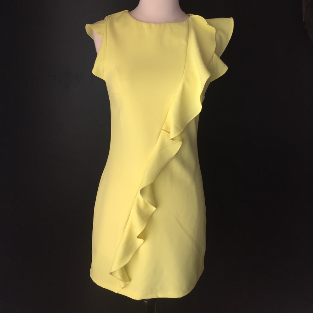 Bright yellow dress
