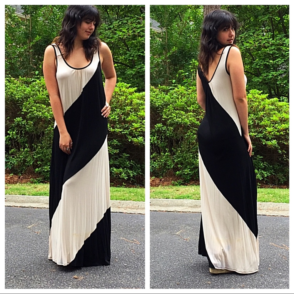 🆕 gorgeous color block maxi dress - Picture 2 of 4