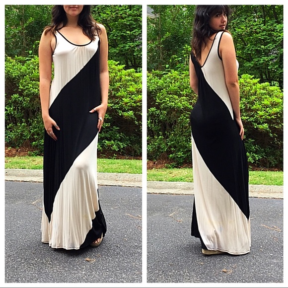 🆕 gorgeous color block maxi dress - Picture 3 of 4