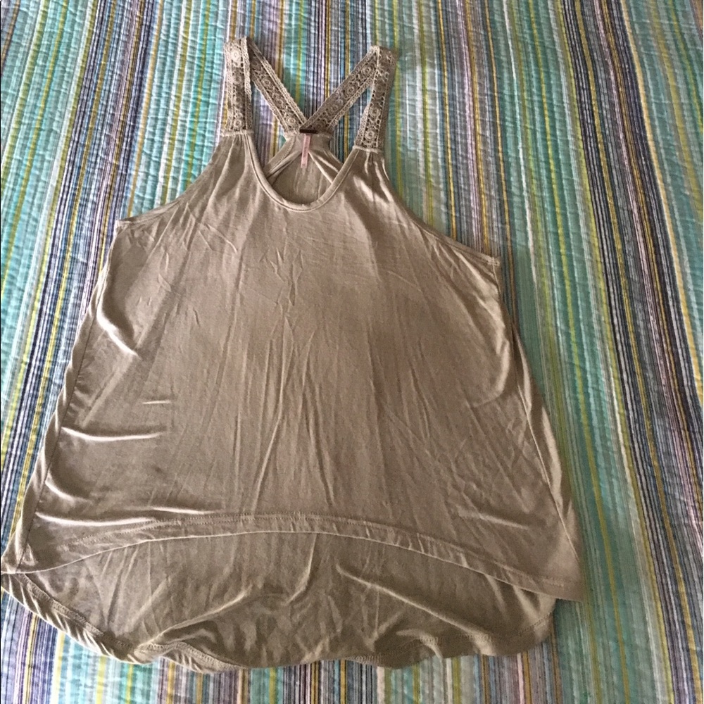 Olive green tank top