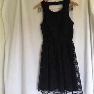 Black lace dress