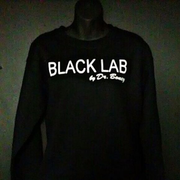 BLACK LAB " BY DR.BONEY Sweaters - (BLACK LAB " BY DR.BONEY ) CREW NECK SWEATSHIRT