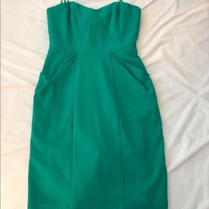 Bcbg strapless cocktail dress