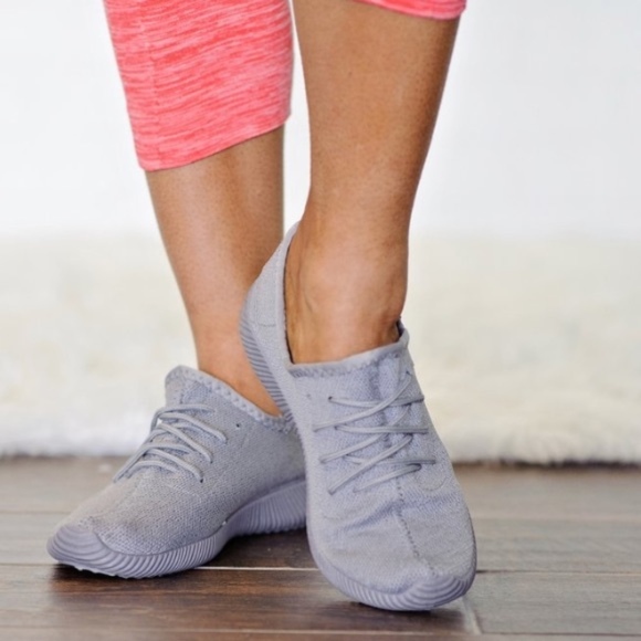 CHRISSIE-MARIE Uber comfy sneaks - GREY - Picture 2 of 8