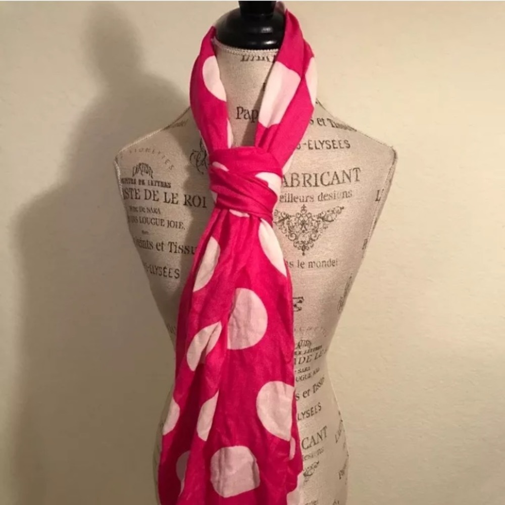 Brand new Kate Spade Tinsel Town Polka Dot Scarf