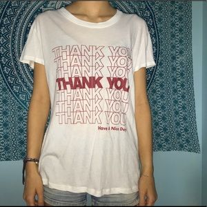 THANK YOU white tshirt