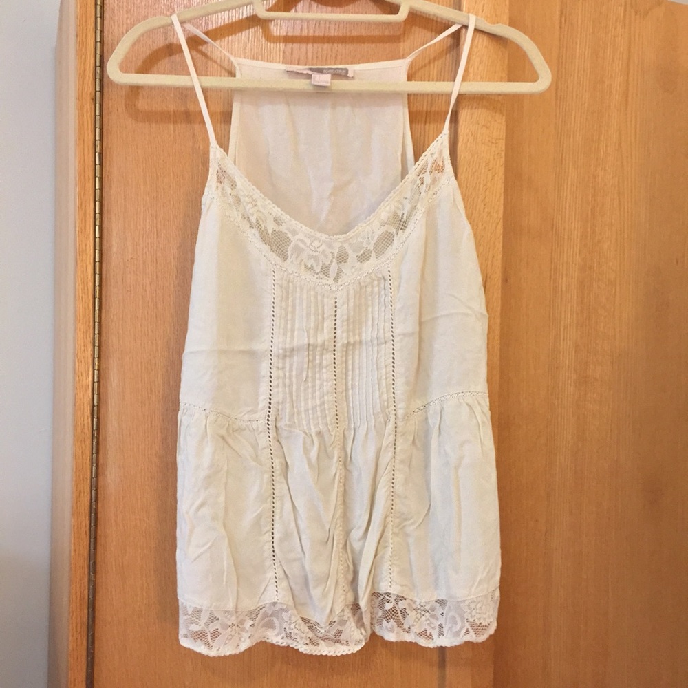 Cream colored tank top