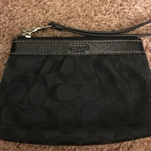 Black Coach Wristlet