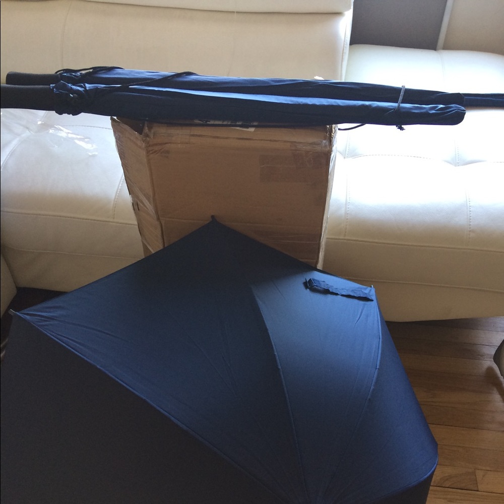 Navy blue umbrella
