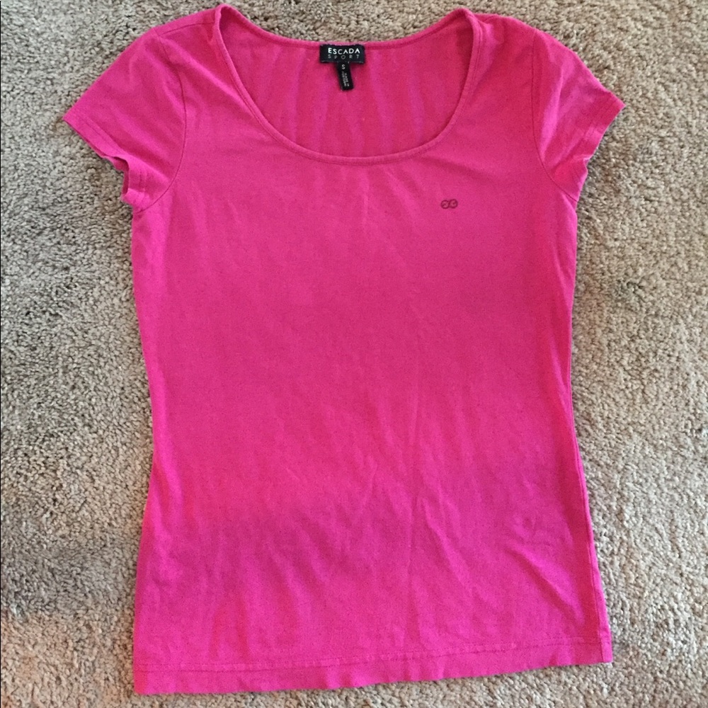 Escada hot pink sport top