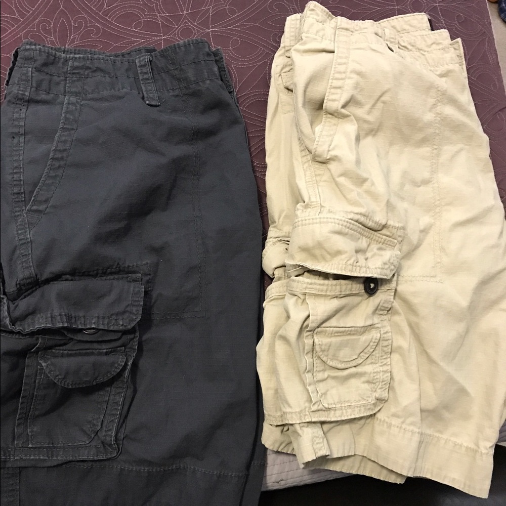 Size 30 cargo shorts, 2 pair sold together