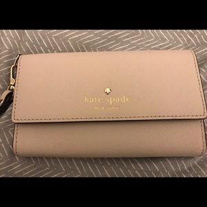 Kate Spade blush pink wallet! Holds iPhone!