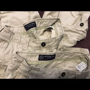 2 pair size 30 American Eagle cargo shorts