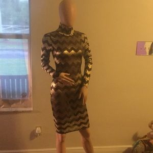 Black and Gold Dress