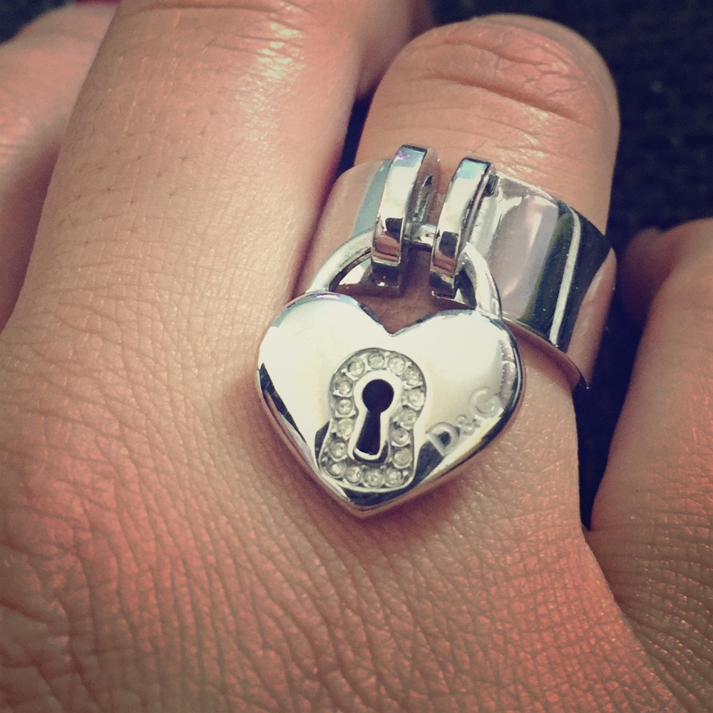 Dolce & Gabbana Heart Key Lock ring