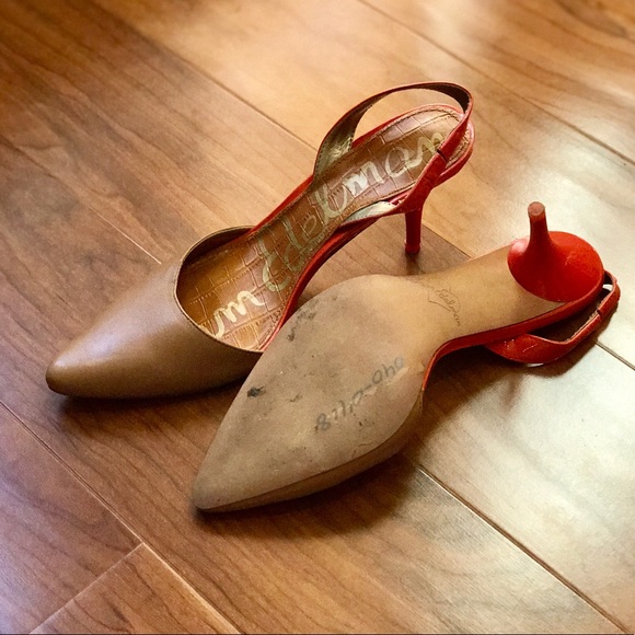 sam edelman two tone slingback