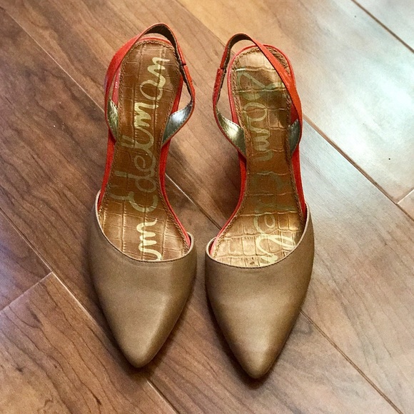 sam edelman two tone slingback