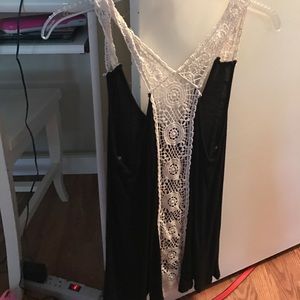lacy back tank.
