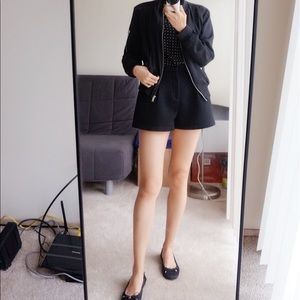 Zara Black Bomber Jacket Zara Black Bomber Jacket