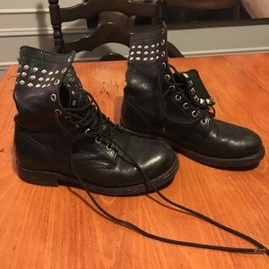 frye studded leather boots