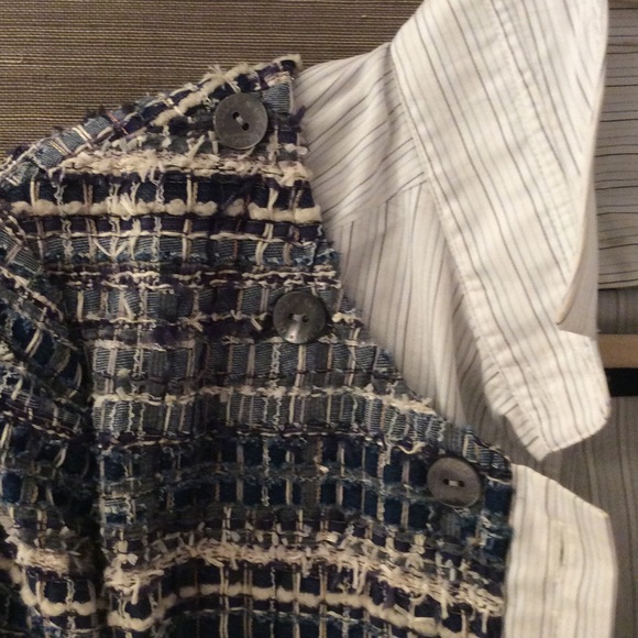 Dolce & Gabanna tweed blazer with attached collar - Picture 2 of 6