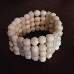 White bone bracelet