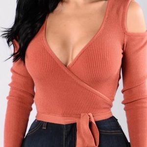 Cold Shoulder Top - XL - Coral 🦁💥🔥