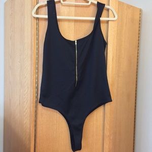 NEVER WORN Black bodysuit
