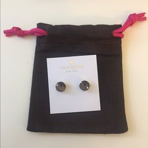 Never used Kate Spade black earrings