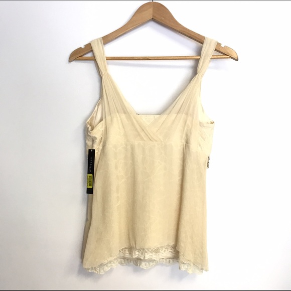 Antonio Melani Top 2 New Date Holiday Ivory Lace - Picture 2 of 7