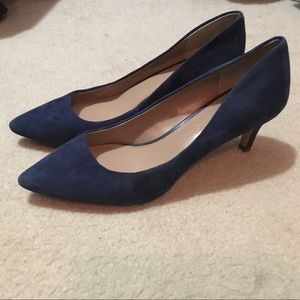 Blue Velvet Pumps