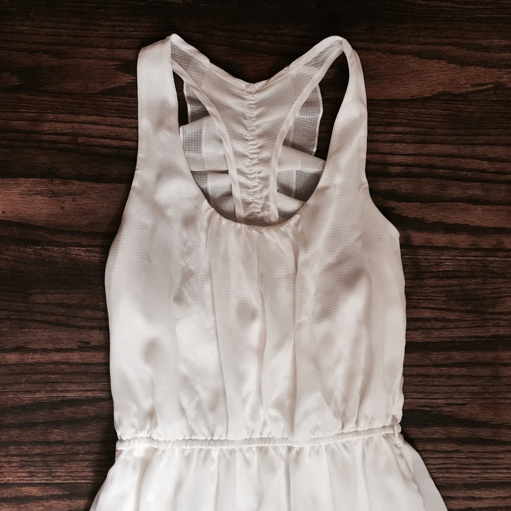 Love Notes Off White Ruffle Mini Dress