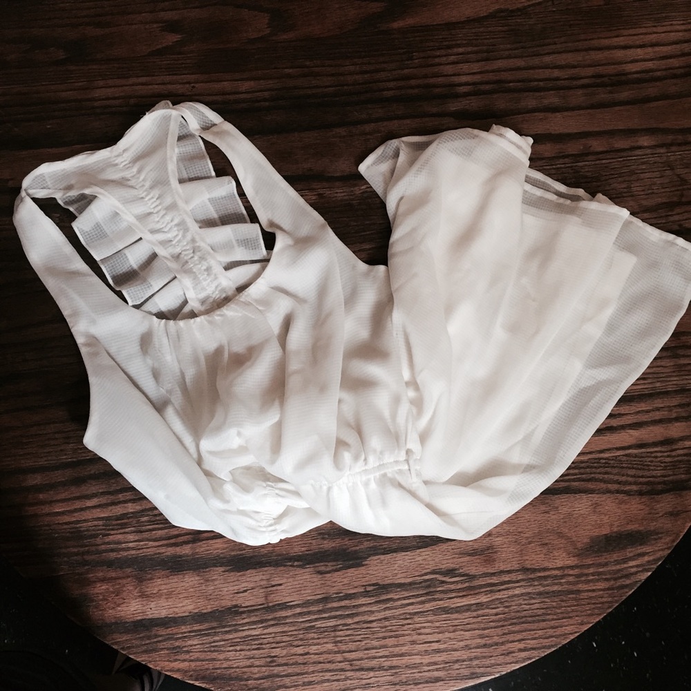 Love Notes Off White Ruffle Mini Dress - Picture 3 of 6