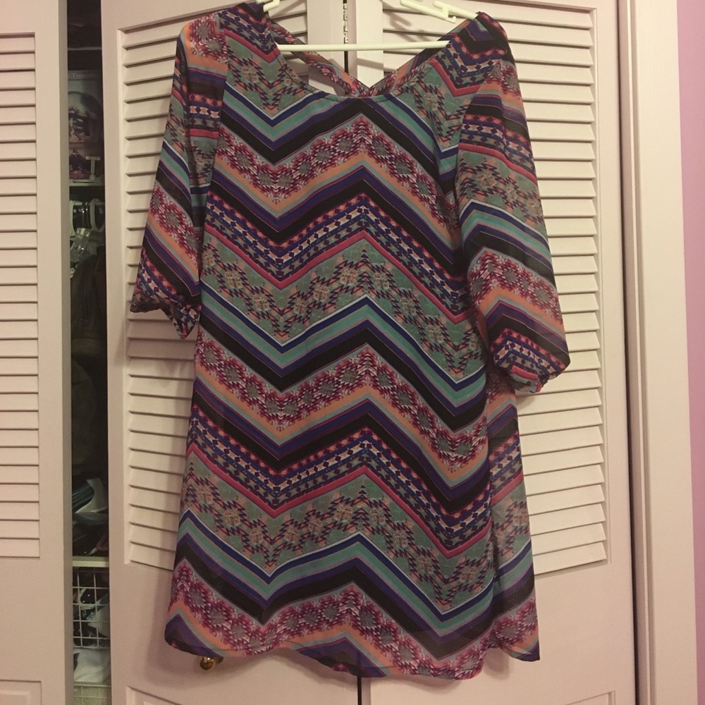 Chevron Shift Dress