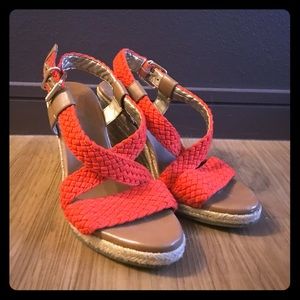 Banana Republic coral espadrilles