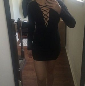 Brandy Melville Lace Up Bodycon