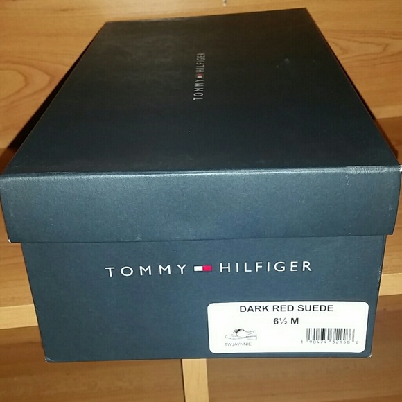*SOLD* Tommy Hilfiger Dark Red Suede Shoes - Picture 5 of 5